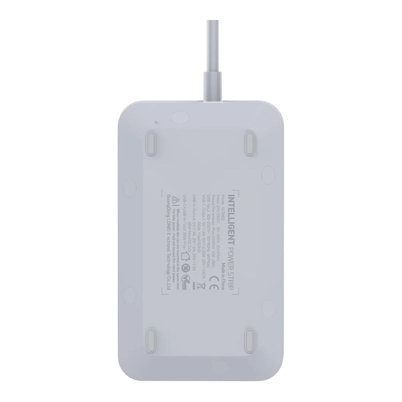 Ldnio SC3412 2500w Fast Charging Power Extension With 20W USB C PD Port & 3 QC 3.0 Ports EU Plug