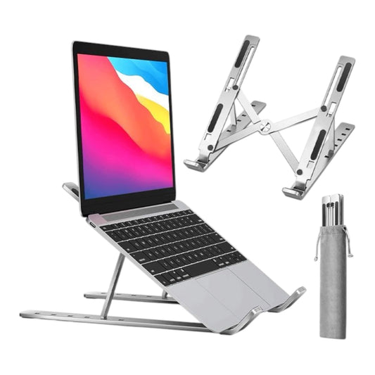 7-Level Adjustable Aluminium Laptop Stand – Foldable, Portable & Anti-Slip