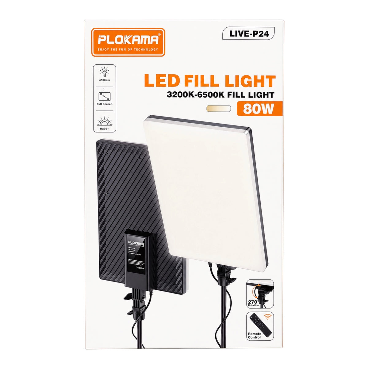 PLOKAMA LIVE-P24 | 80W LED Fill Light