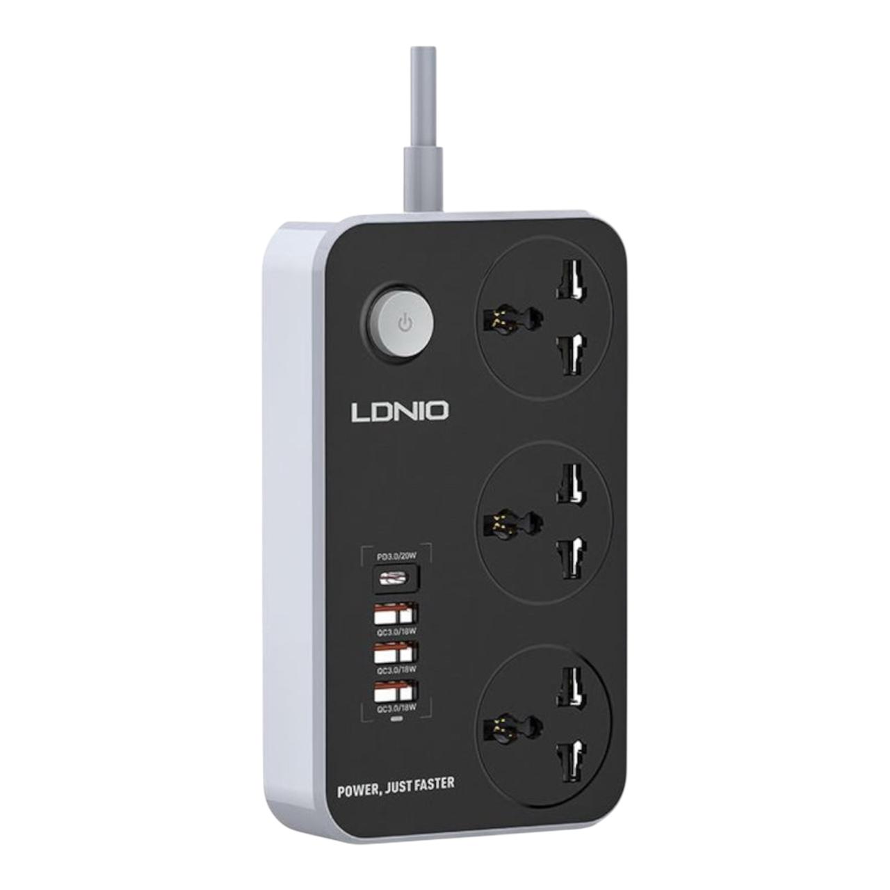 Ldnio SC3412 2500w Fast Charging Power Extension With 20W USB C PD Port & 3 QC 3.0 Ports EU Plug